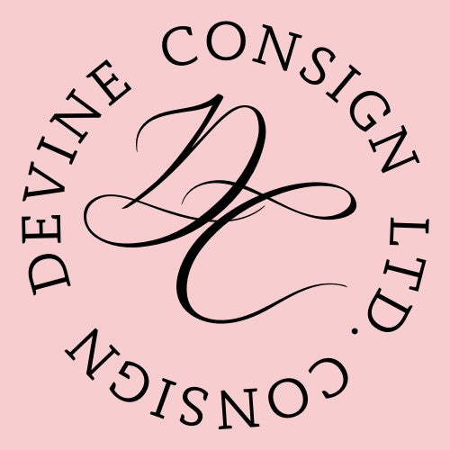 Devine Consign Branded Golf Umbrella with Wooden Handle