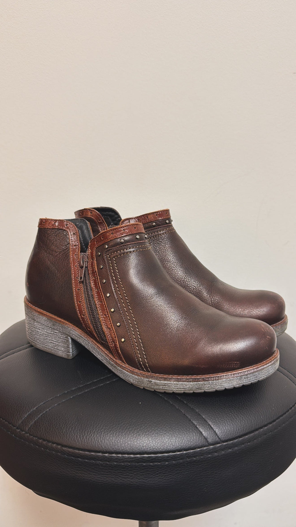 Naot Brown Leather Boots, 40 (9-9.5)