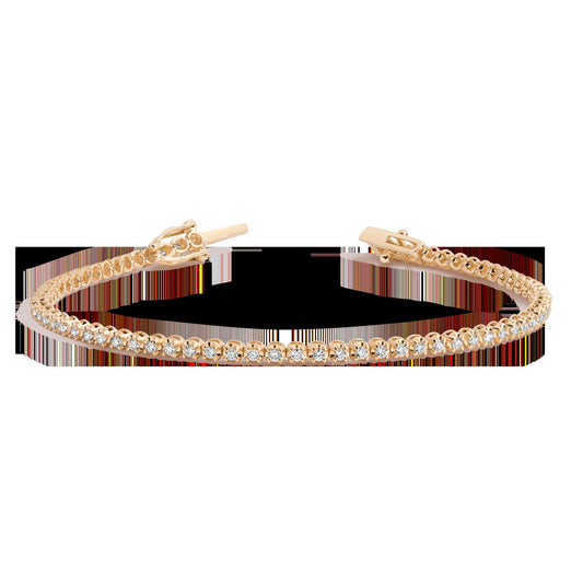 1ct Lab Grown Diamond Cupcake Tennis Bracelet