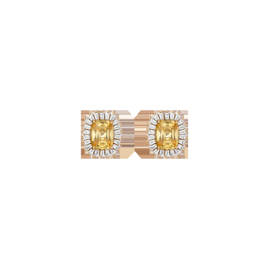 Lab Grown Yellow Canary Alexandra Earrings