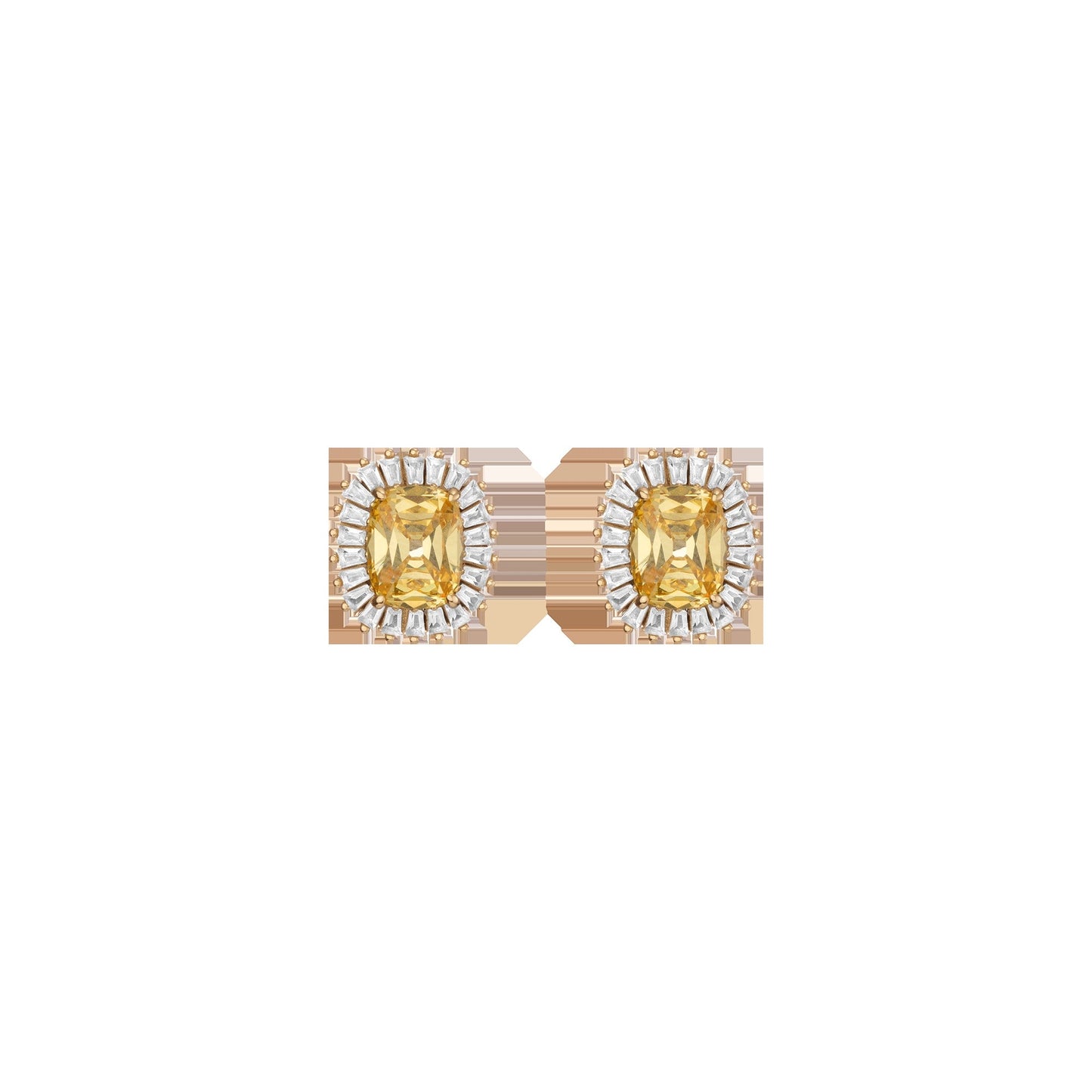 Lab Grown Yellow Canary Alexandra Earrings