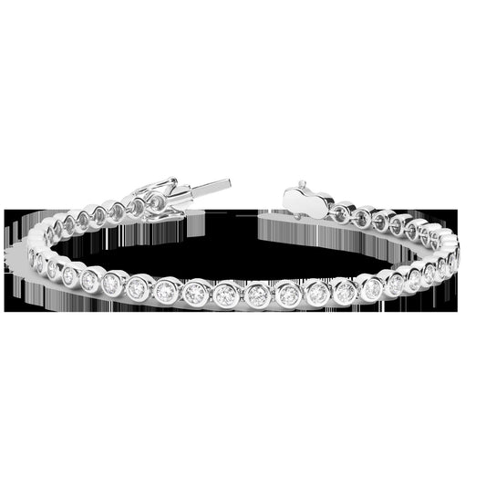 Lab Grown Diamond Bezel Tennis Bracelet