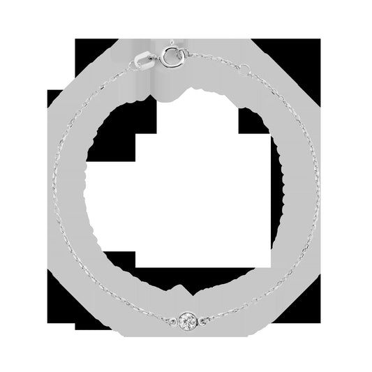 Medium Lab Grown Diamond Bezel Bracelet
