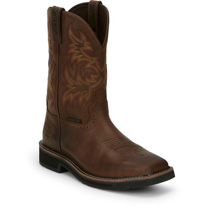 Justin Driller 11" Steel Toe