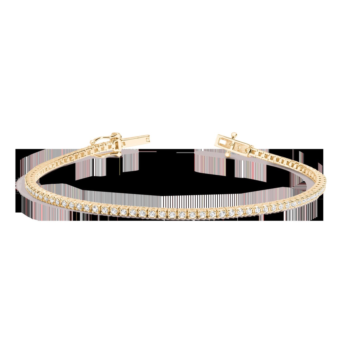 Petite Lab Grown White Sapphire Tennis Bracelet