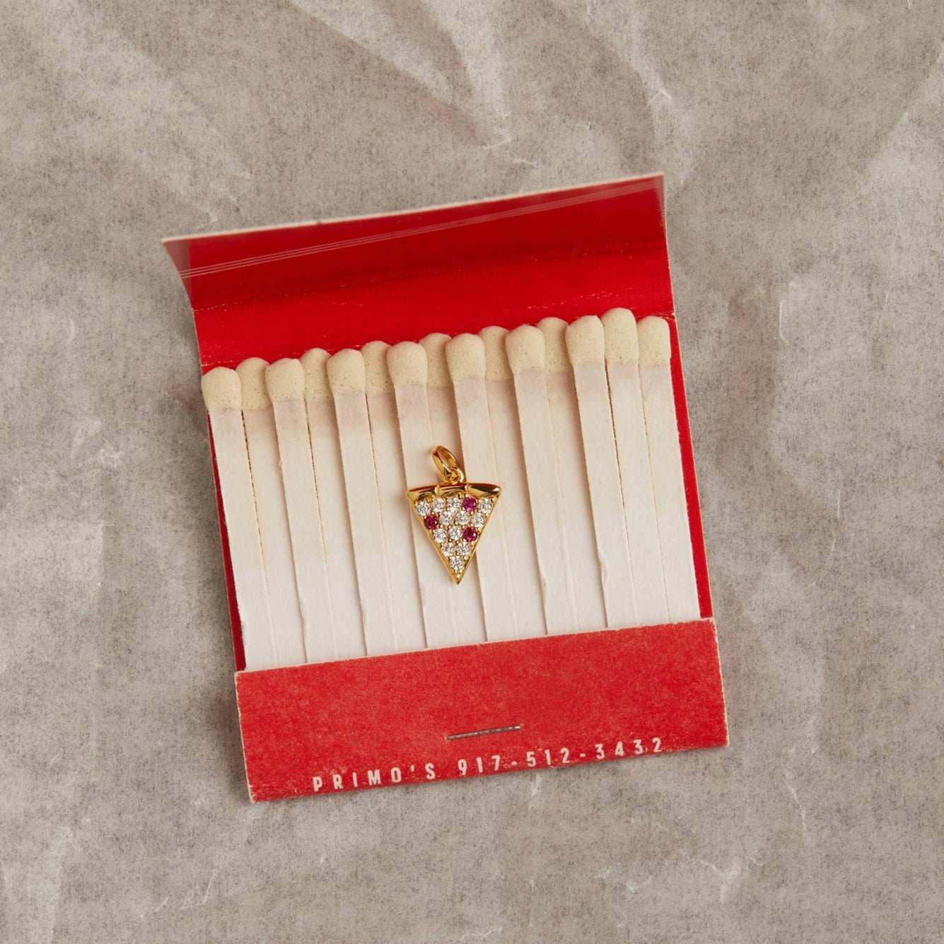 Dollar Slice Pizza Charm