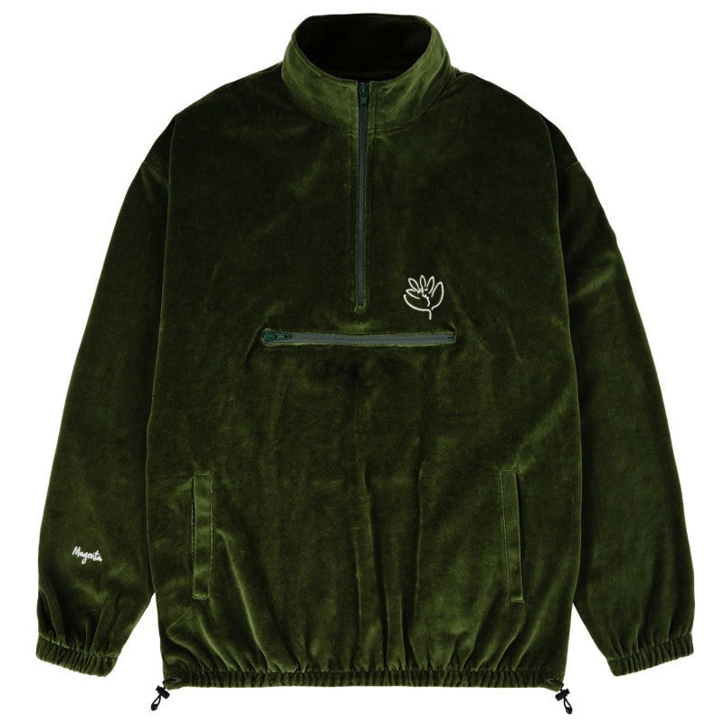 MAGENTA - DIMANCHE VELOURS HIGHNECK FOREST GREEN