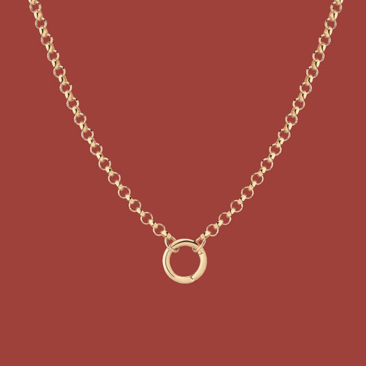 Rolo Chain Charm Necklace