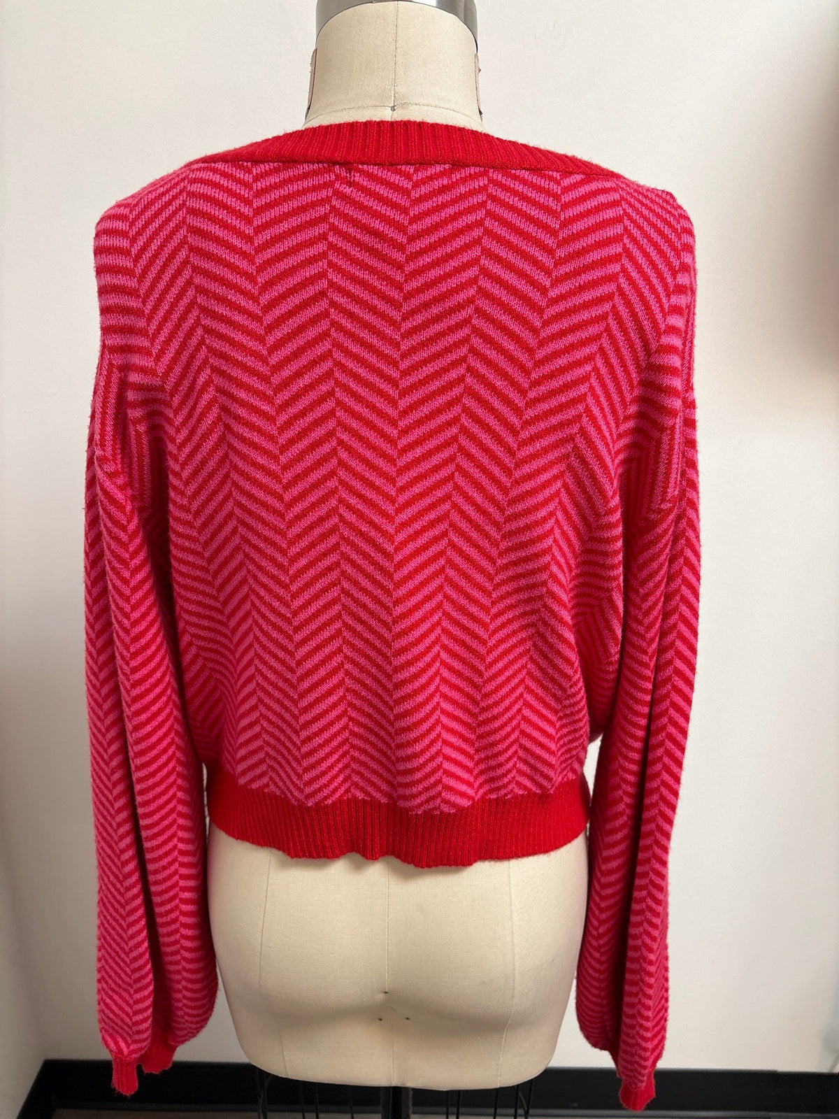 Sincerely Jules 2pc Red/Pink Sweater, XL