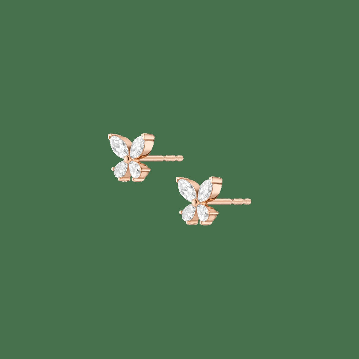 Lab Grown Diamond Butterfly Earrings