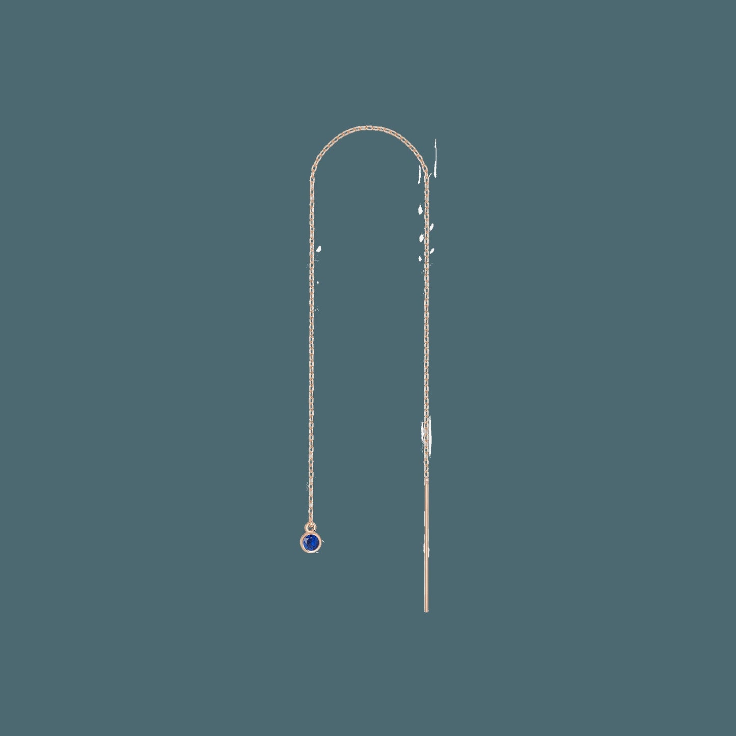 Birthstone Ear Chain Threader