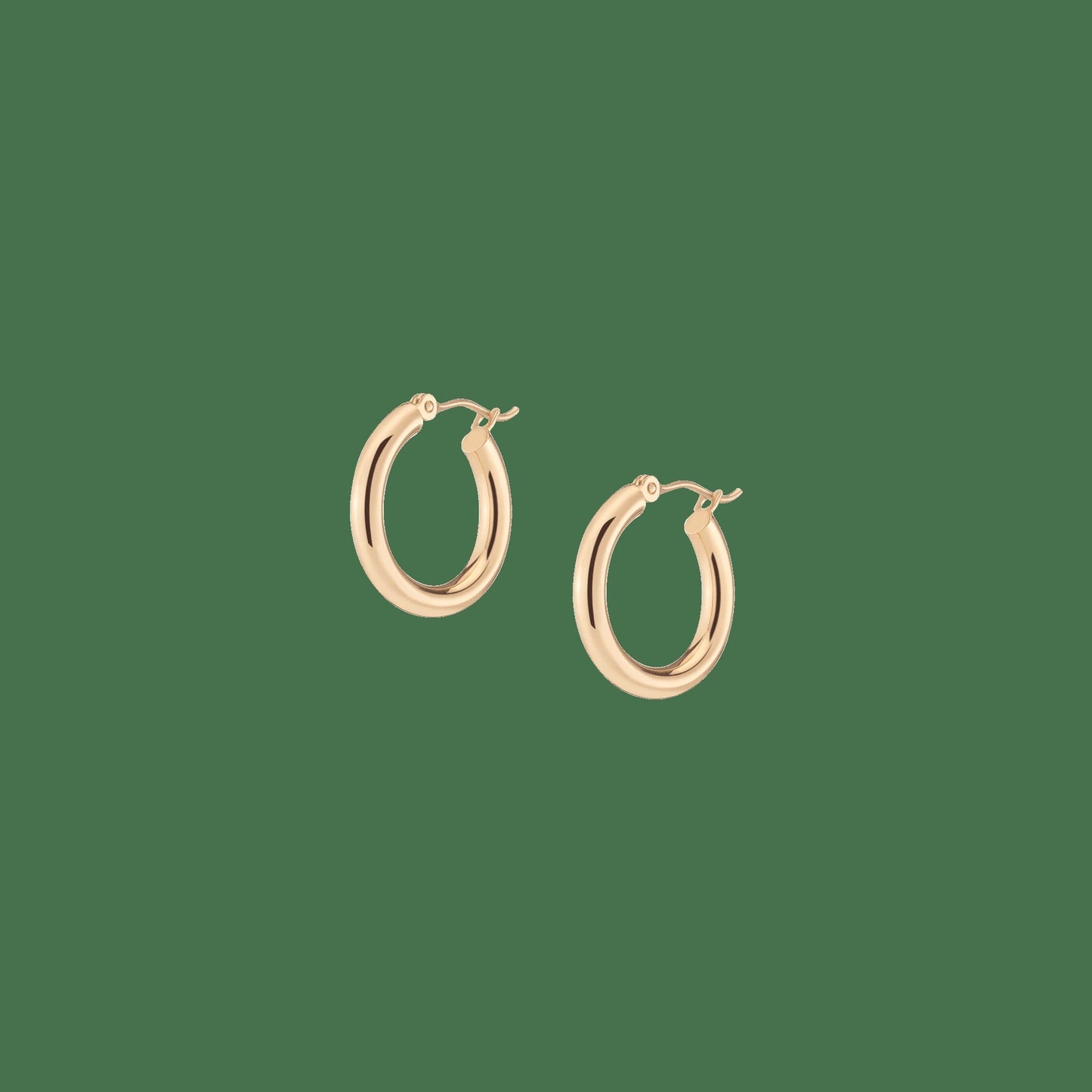 Gold Hoop Earrings - 3mm