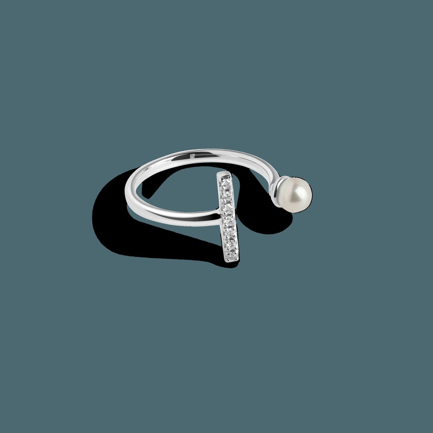 Archival Open Pearl Ring