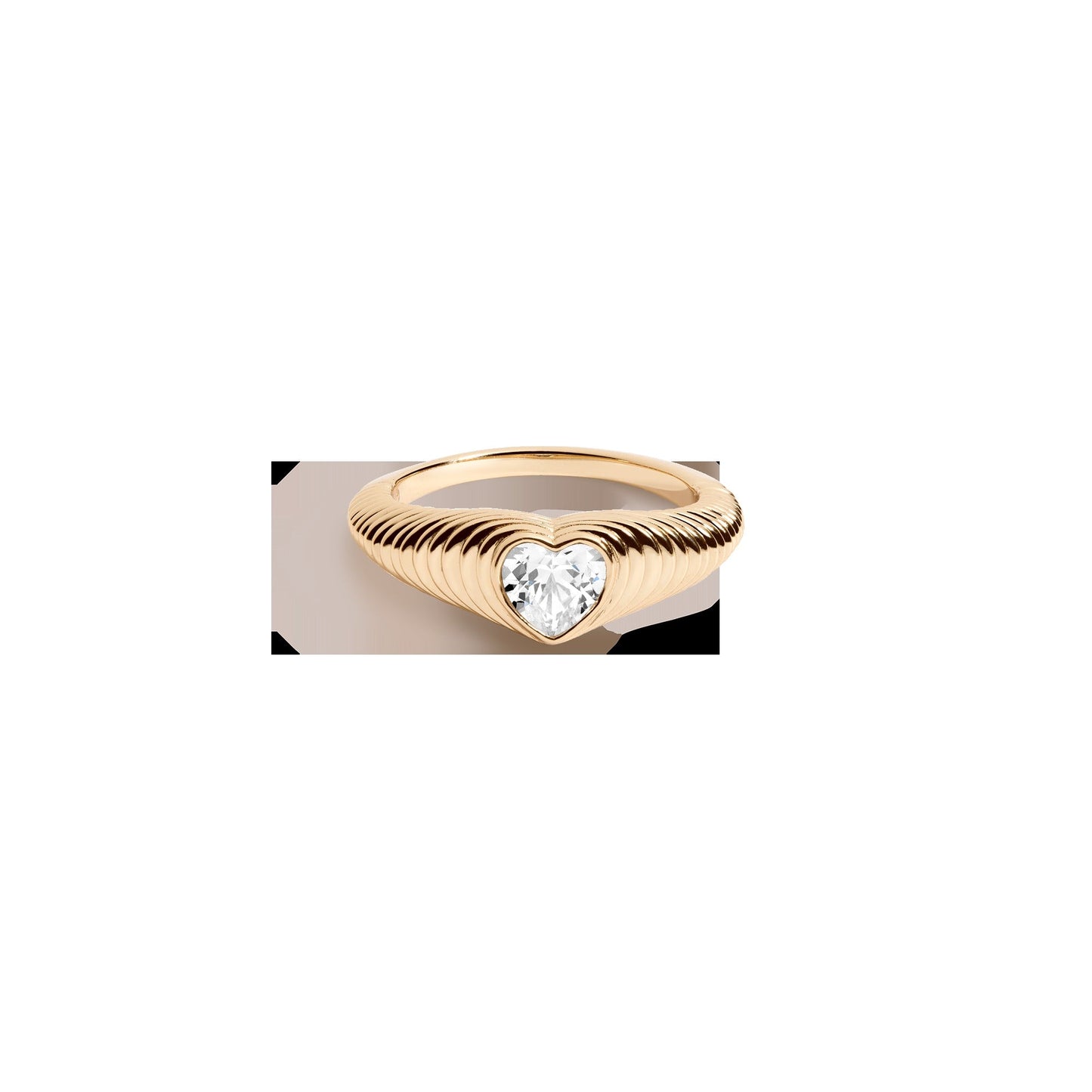 Radiant Heart Art Deco Ring