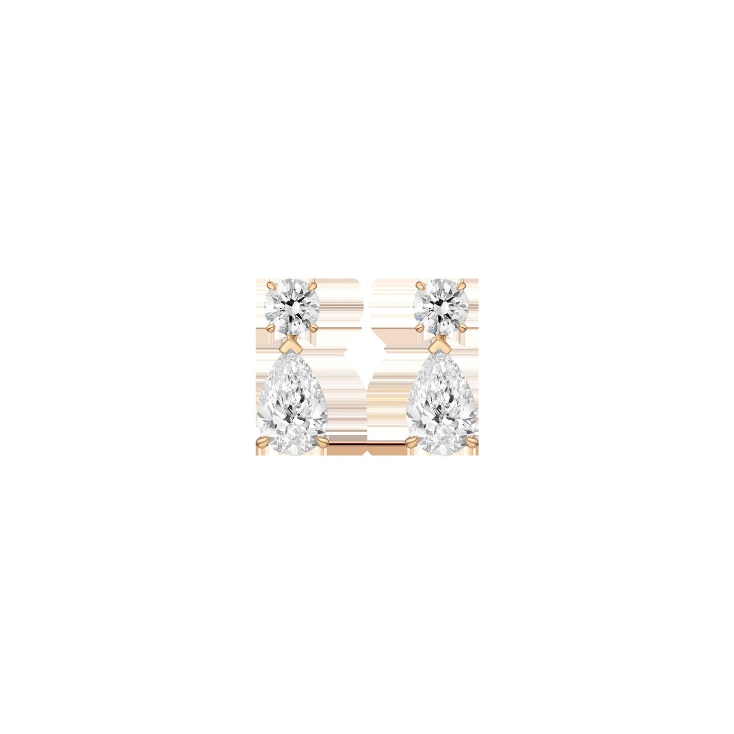 Lab Grown Diamond Pear Drop Earrings