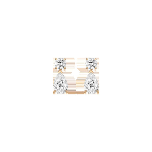 Lab Grown Diamond Pear Drop Earrings