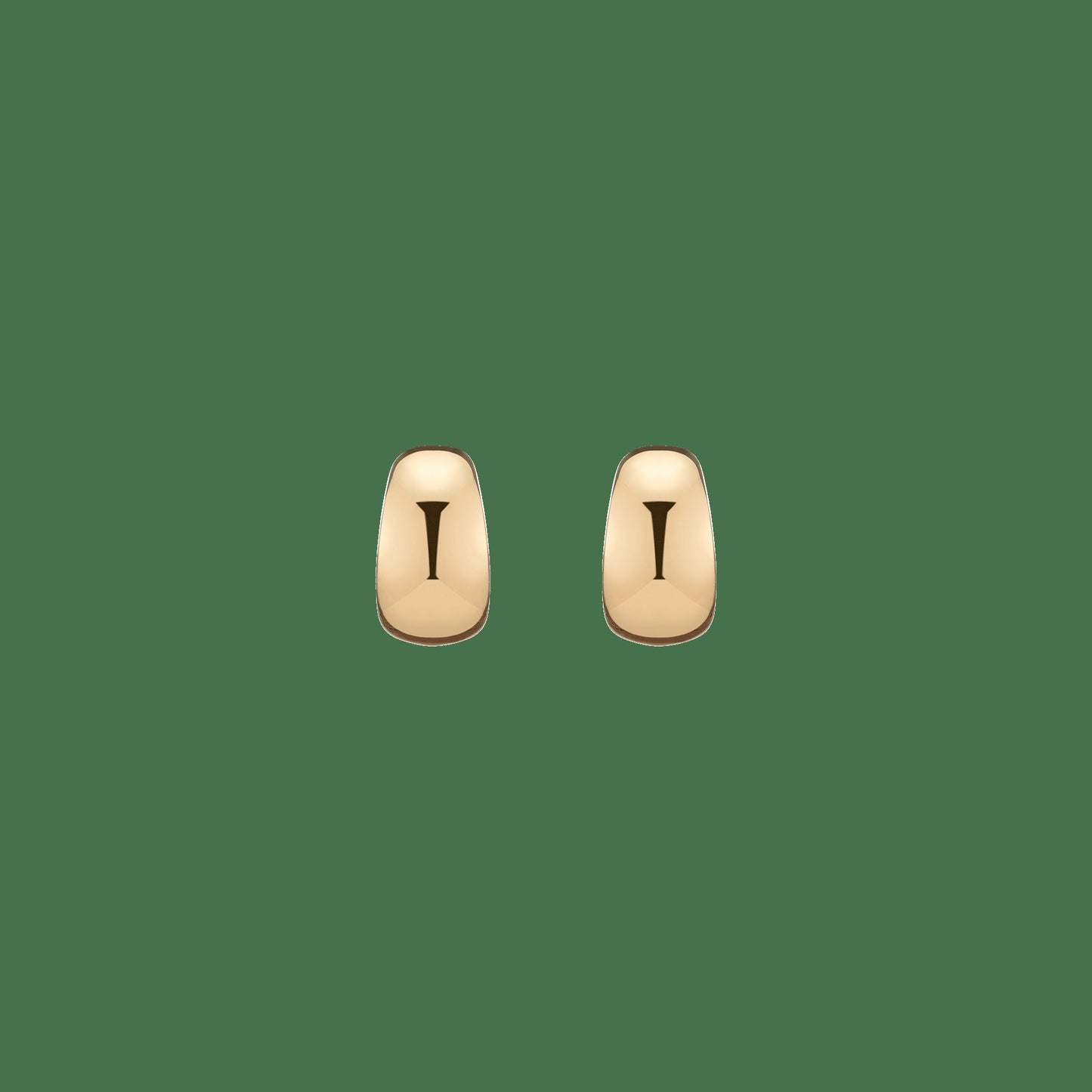 Gold Smooth Arch Hoops Small