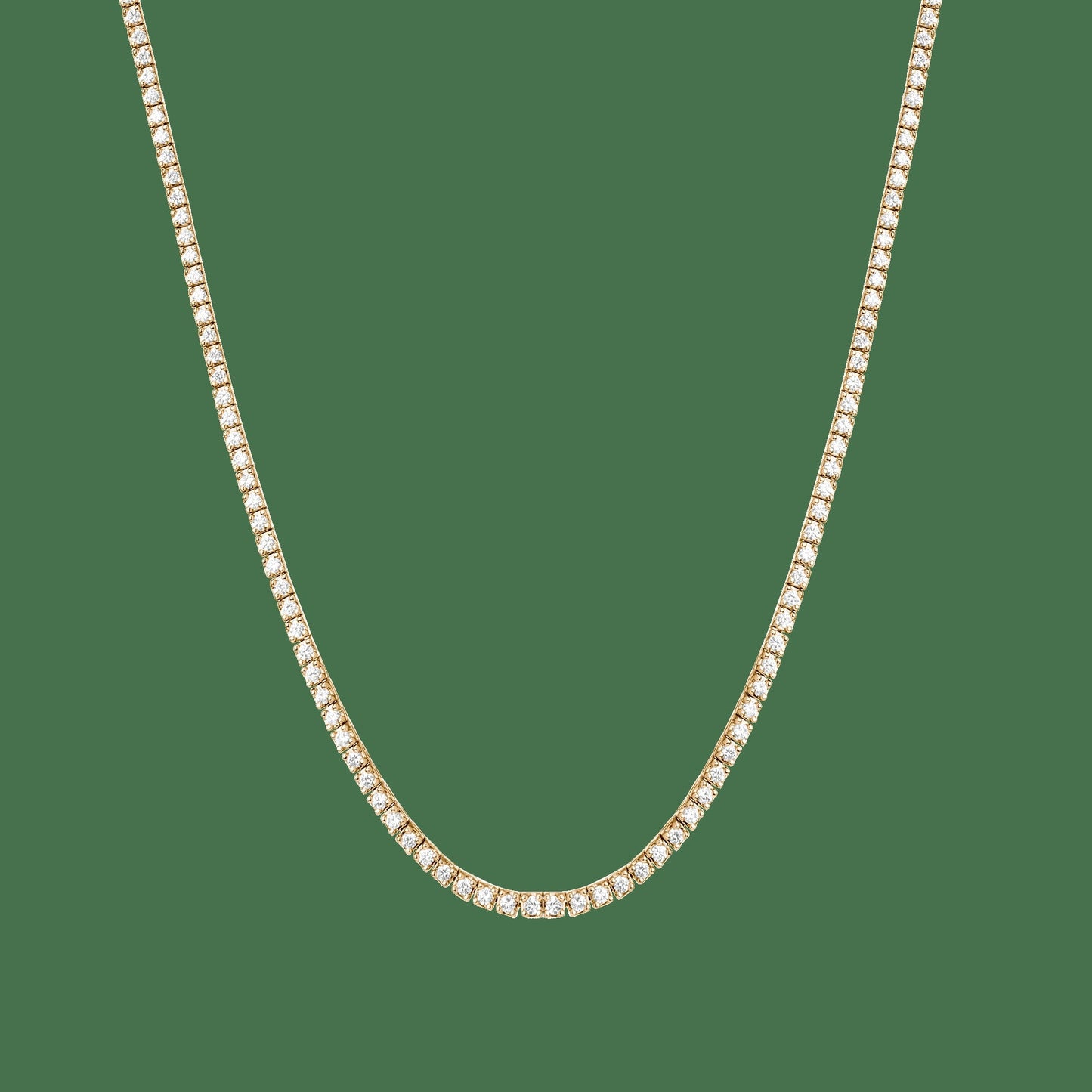 Classic Lab Grown Diamond Tennis Necklace - 5ct (Large)