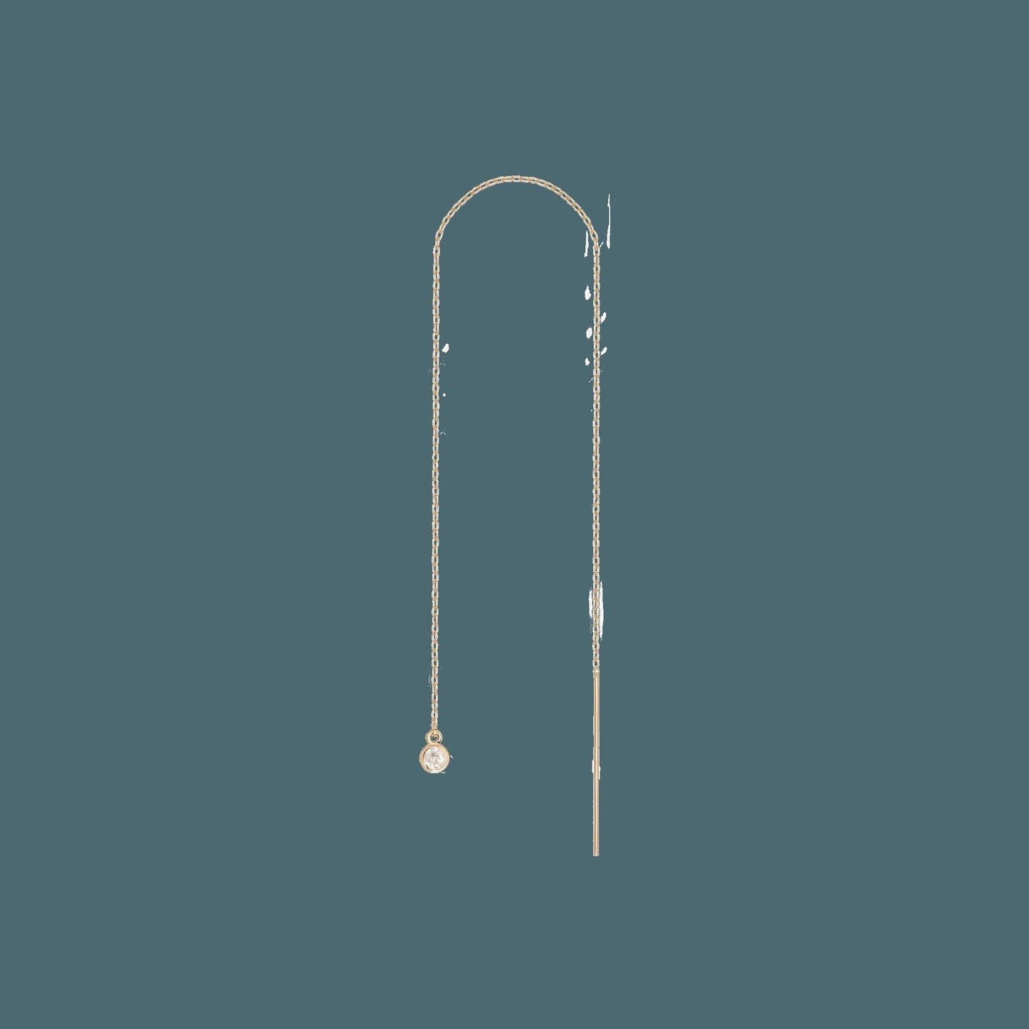 Birthstone Ear Chain Threader (Pair)