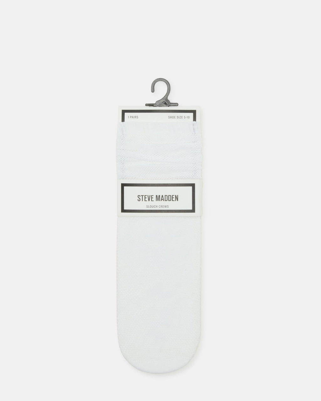 FISHNET SLOUCHY CREW SOCKS WHITE