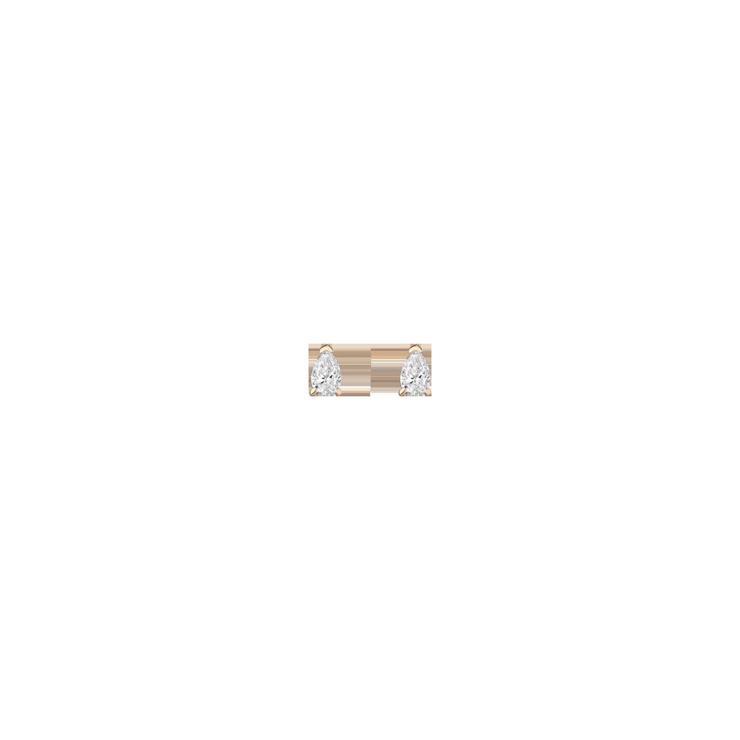 0.5ct Pear Lab Grown Diamond Stud Earrings