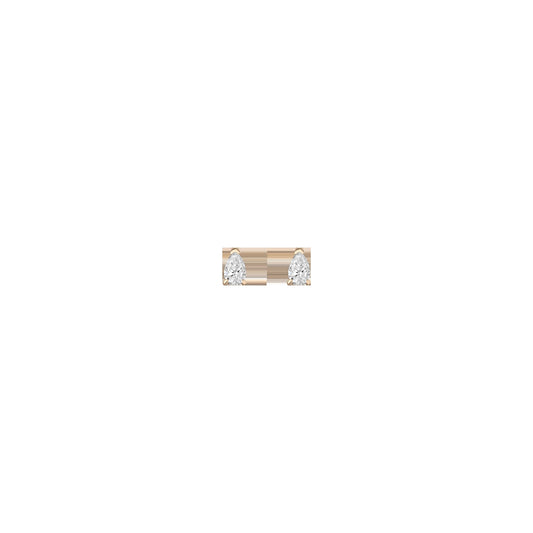 0.5ct Pear Lab Grown Diamond Stud Earrings