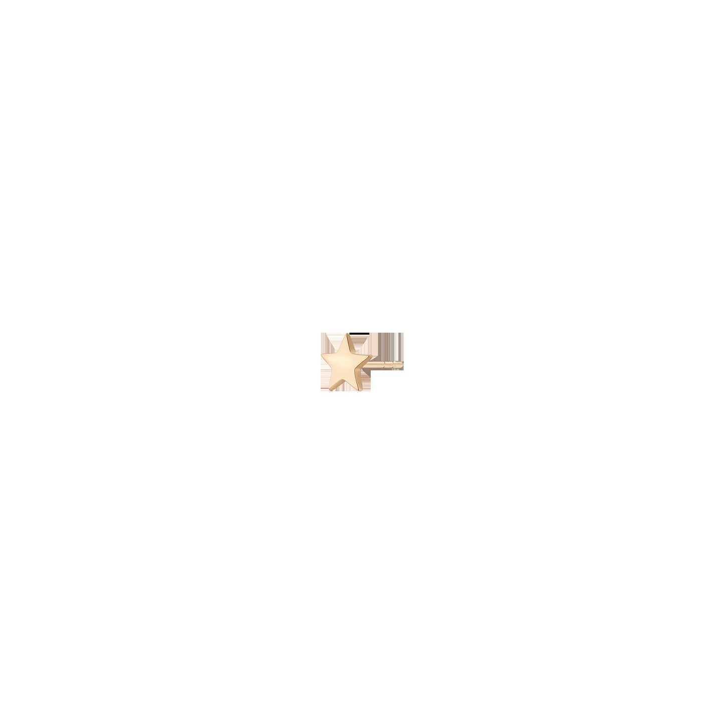 Gold Nova Star Stud Earrings