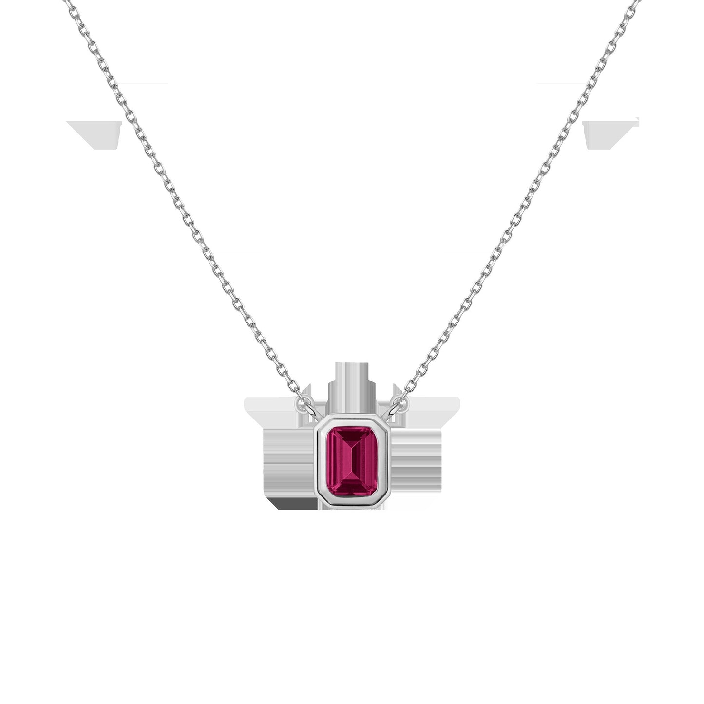 Lab Grown Red Ruby Heirloom Necklace