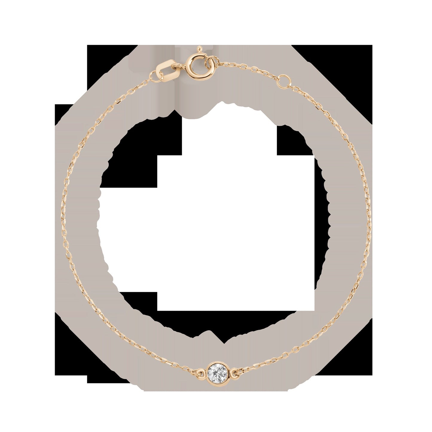 Medium Lab Grown Diamond Bezel Bracelet