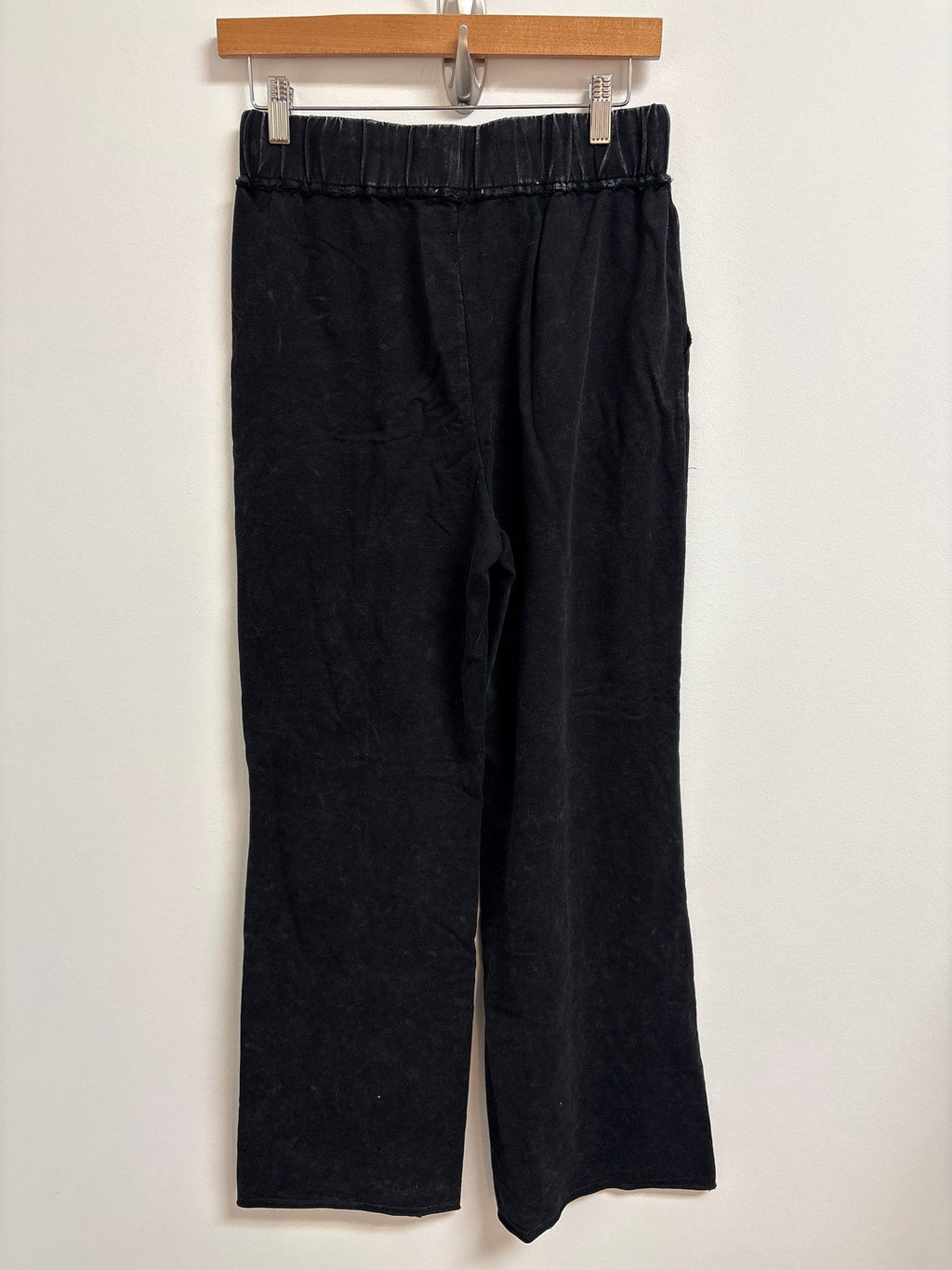 White Birch Black Drawstring 31" Inseam Pants, M