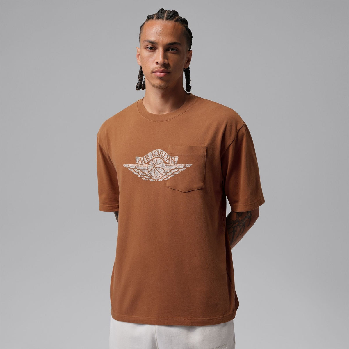 Jordan Flight Essentials Pocket Tee "Brown"