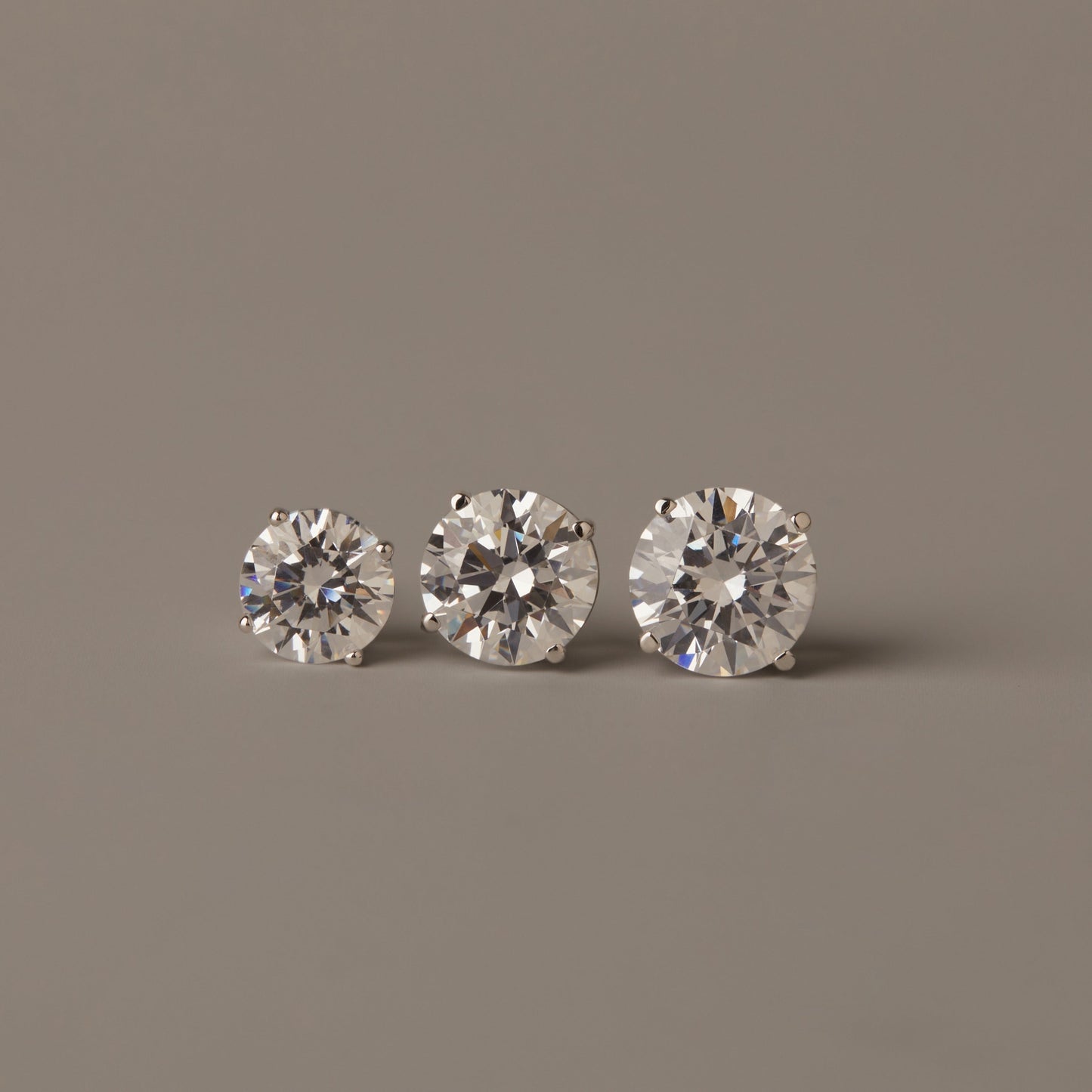 Luxury Round Lab Grown Diamond Studs
