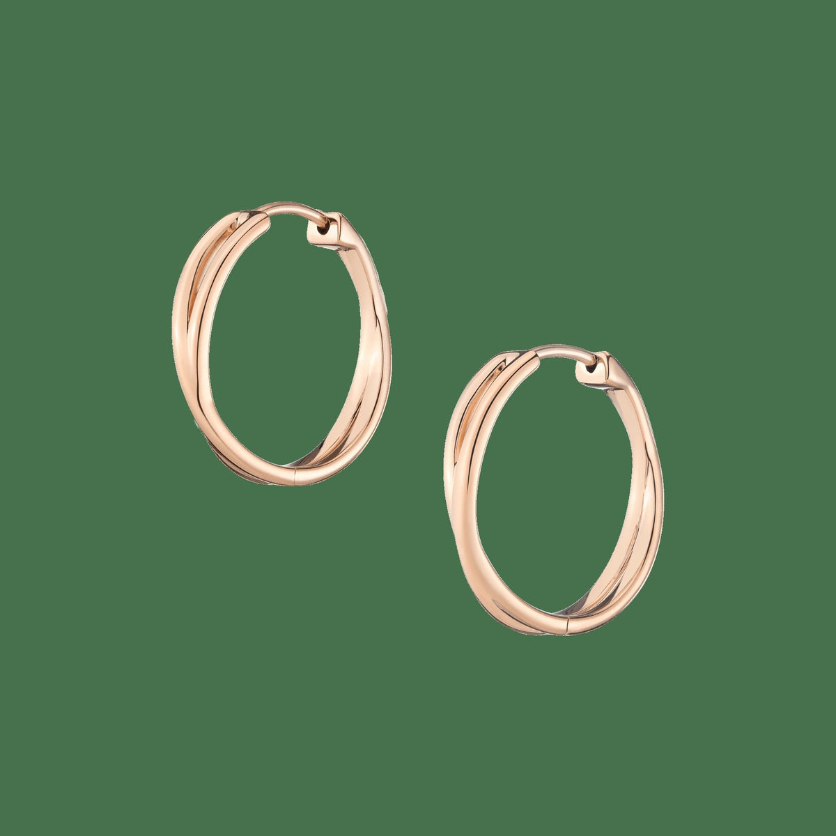 Crossover Hoop Earrings