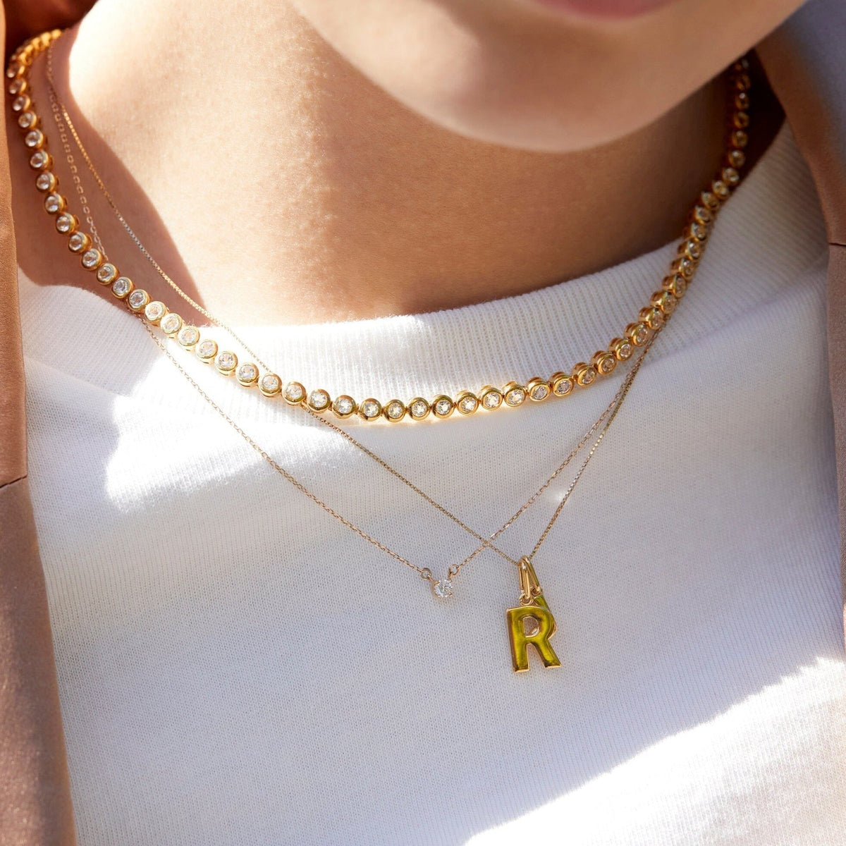 Lab Grown Diamond Solitaire Necklace