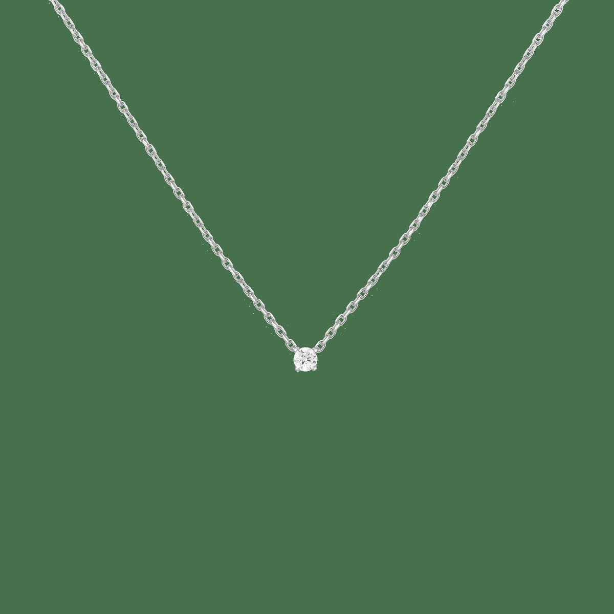 Lab Grown Diamond Solitaire Necklace