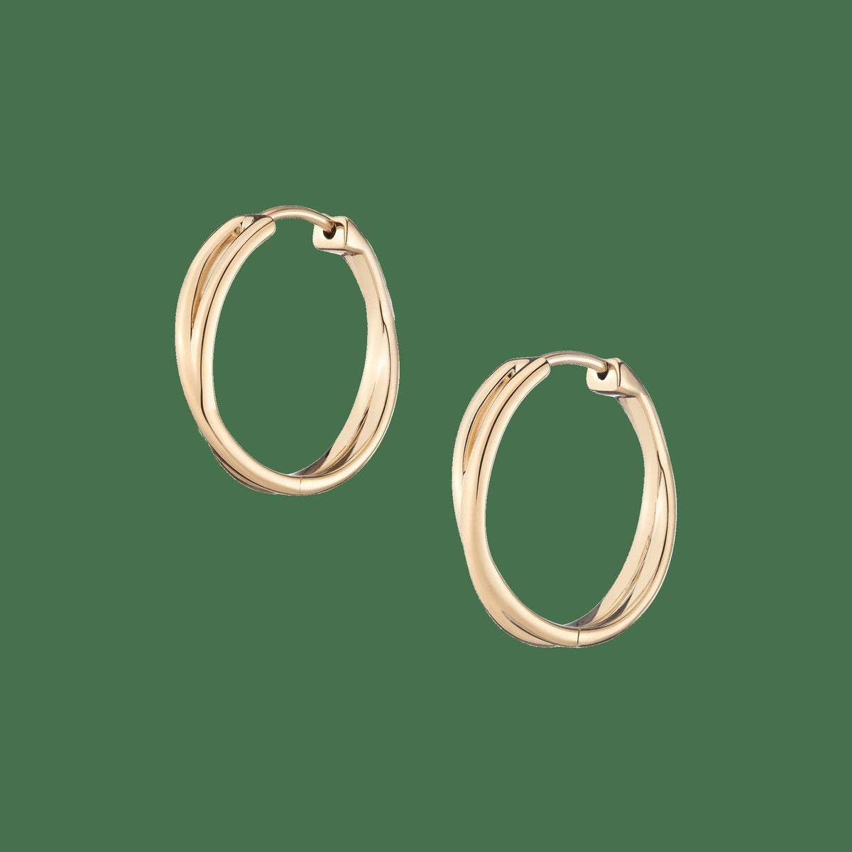 Crossover Hoop Earrings