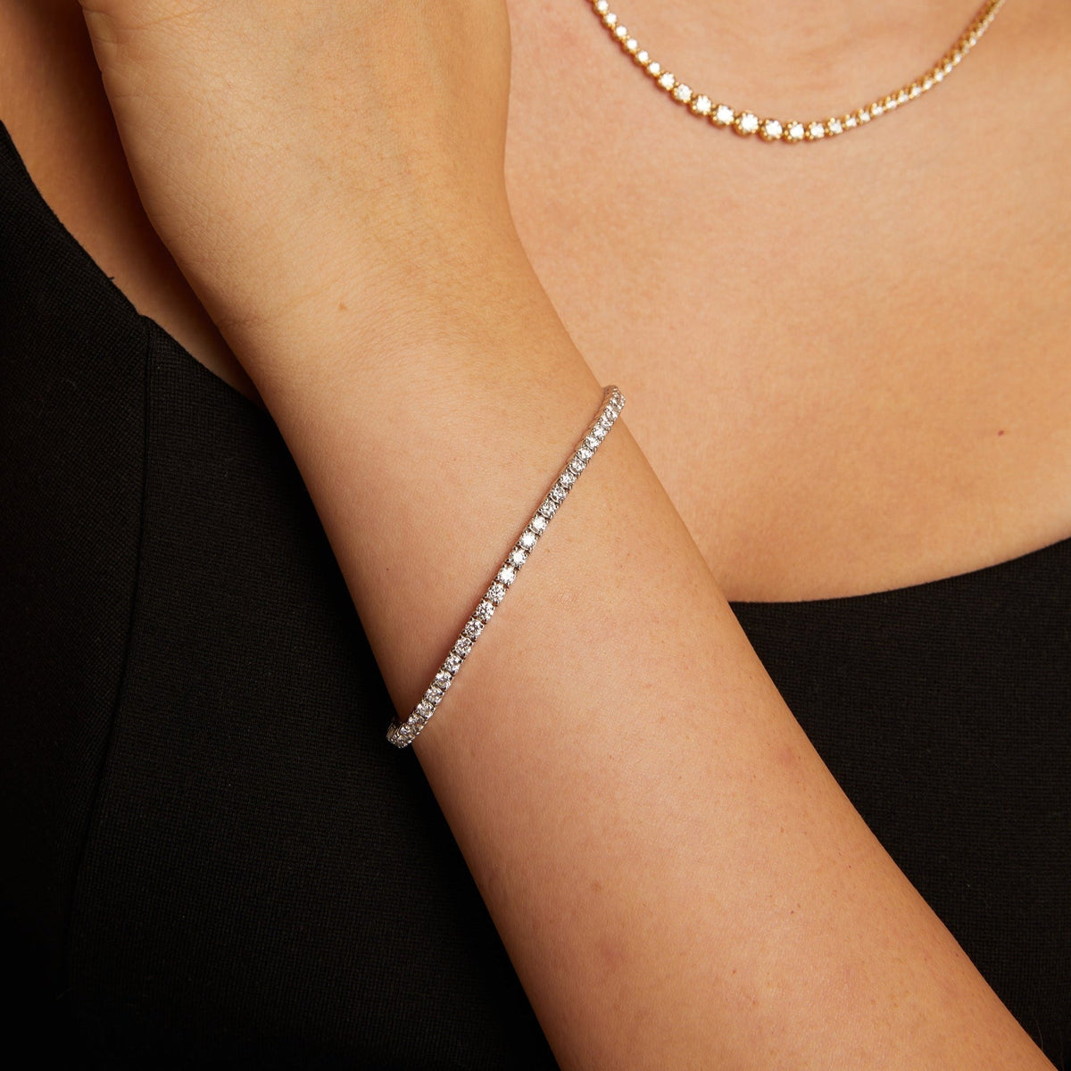 4ct Lab Grown Diamond Tennis Bracelet