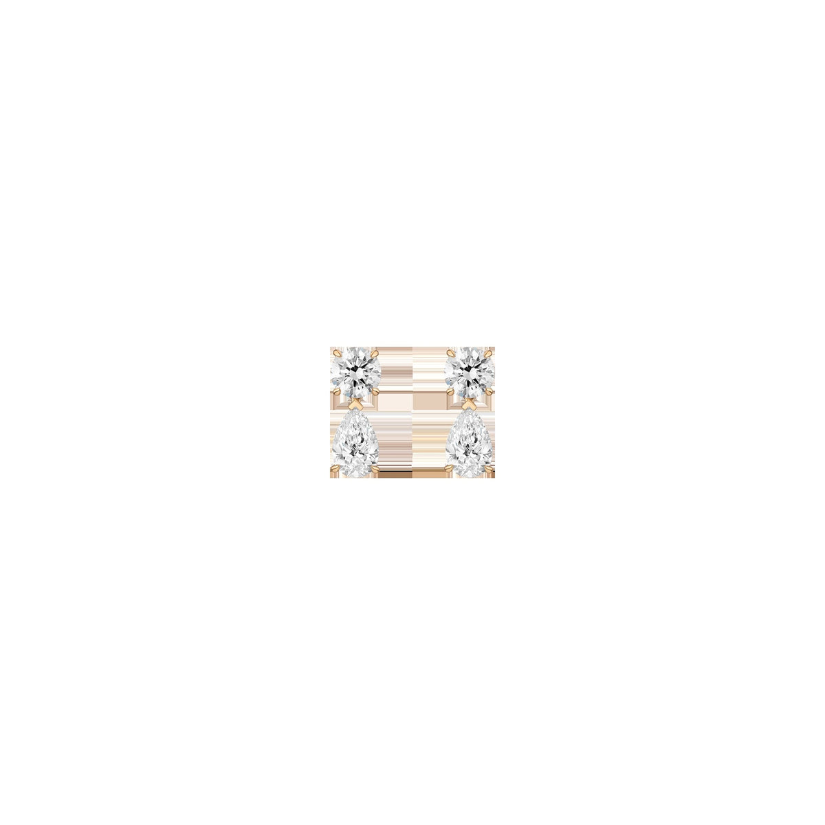 Lab Grown Diamond Pear Drop Earrings