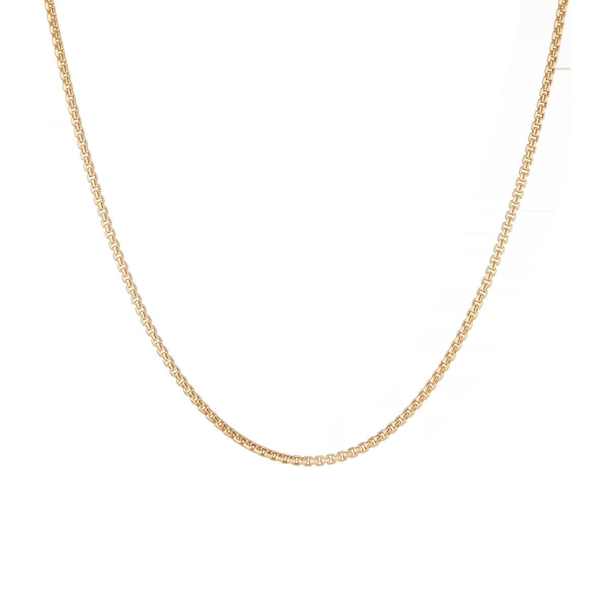 Round Box Chain Necklace
