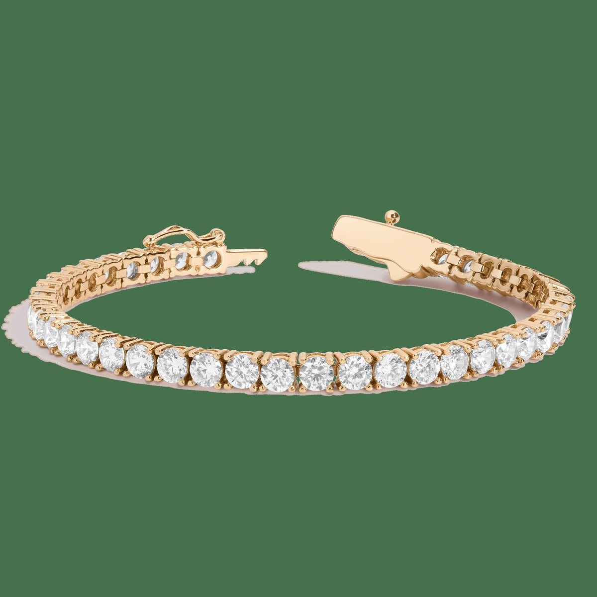 Lab Grown White Sapphire Tennis Bracelet - 10ct