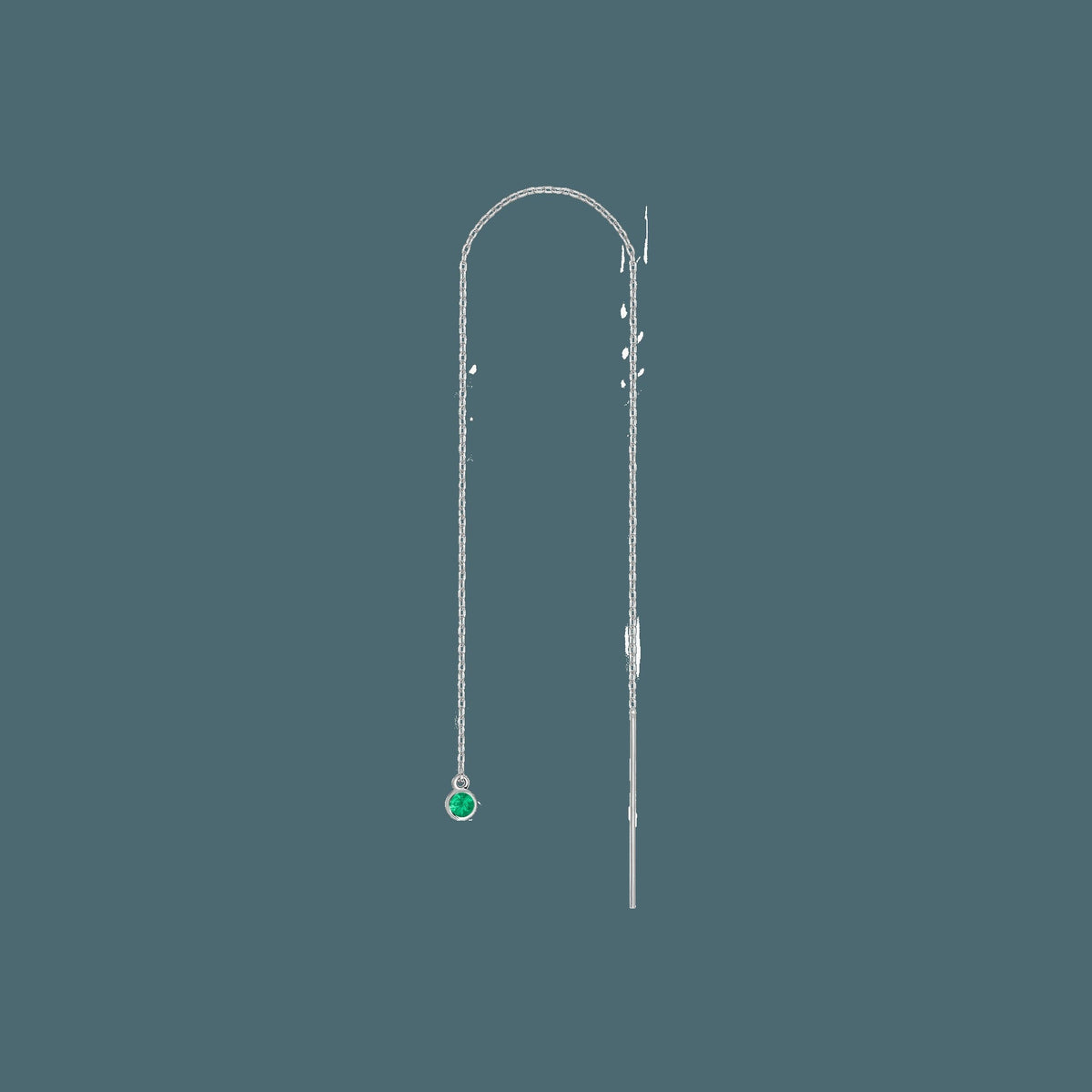 Birthstone Ear Chain Threader (Pair)