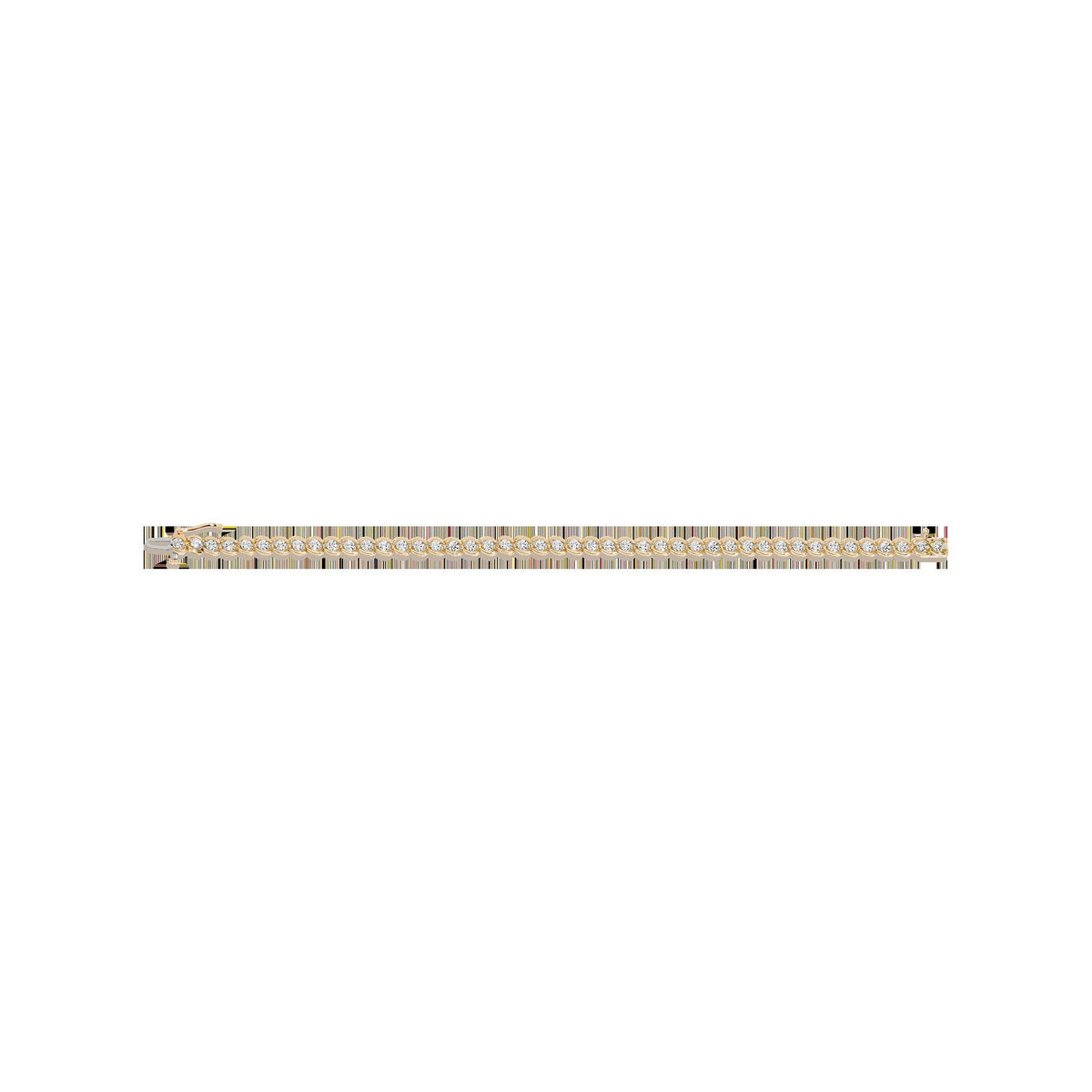 Lab Grown Diamond Bezel Estate Tennis Bracelet