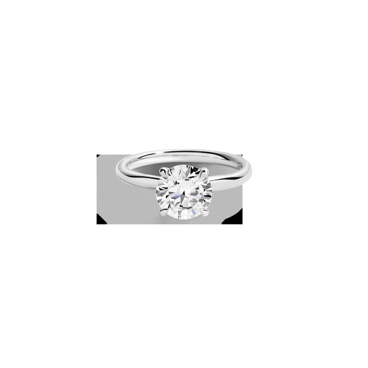2ct Round Lab Grown Diamond Solitaire Ring