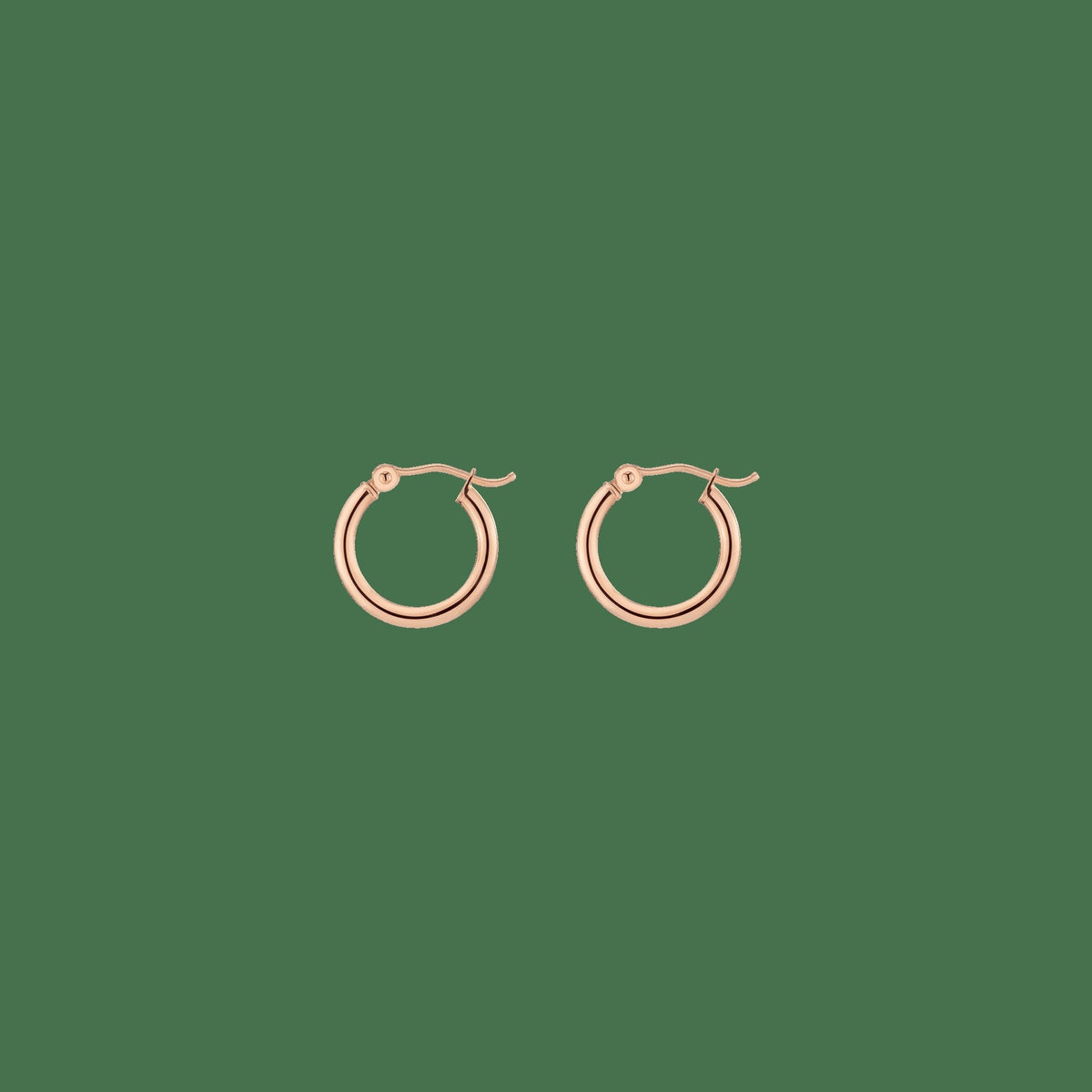 Gold Hoop Earrings - 2mm