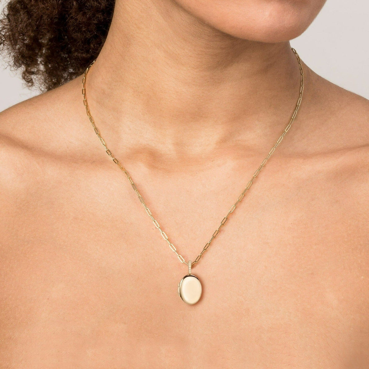 Solid Gold Locket Pendant