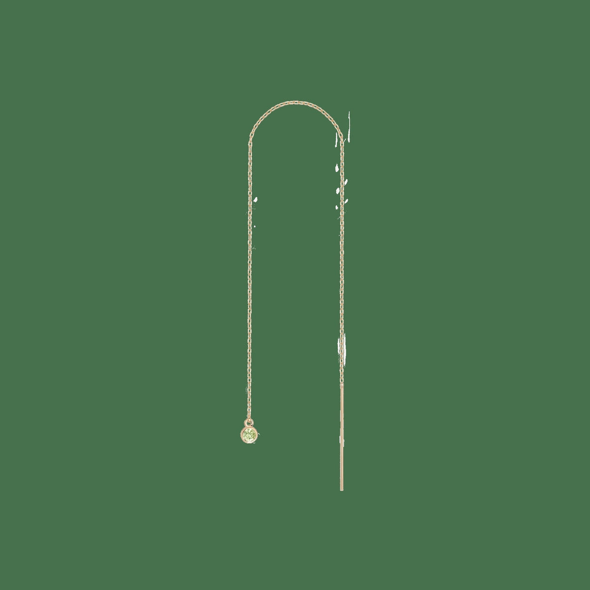 Birthstone Ear Chain Threader (Pair)