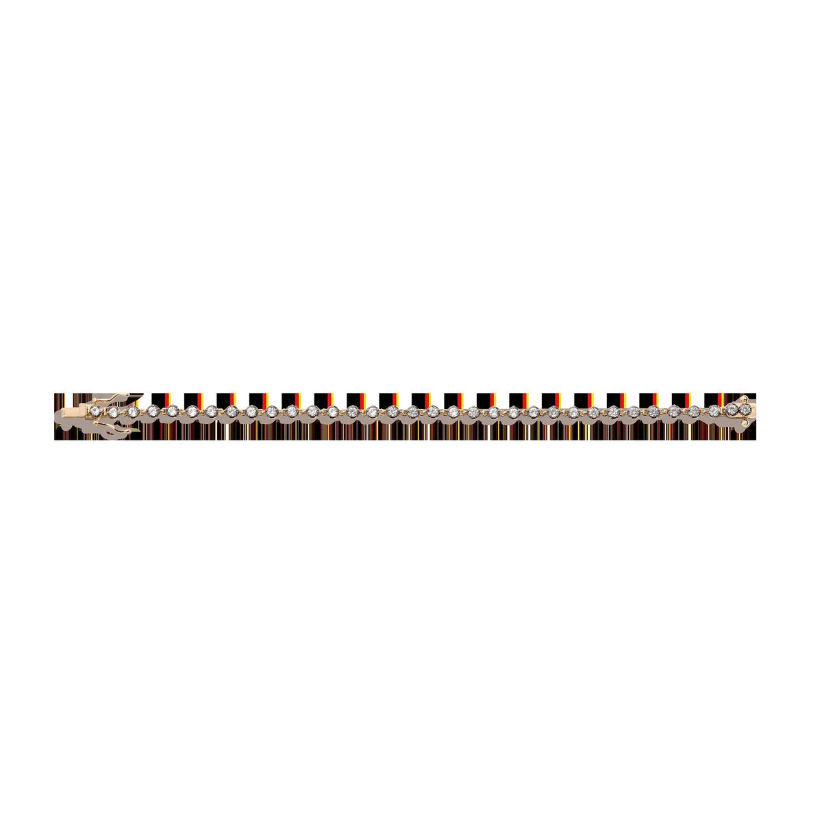 Black Rhodium Georgian Tennis Bracelet
