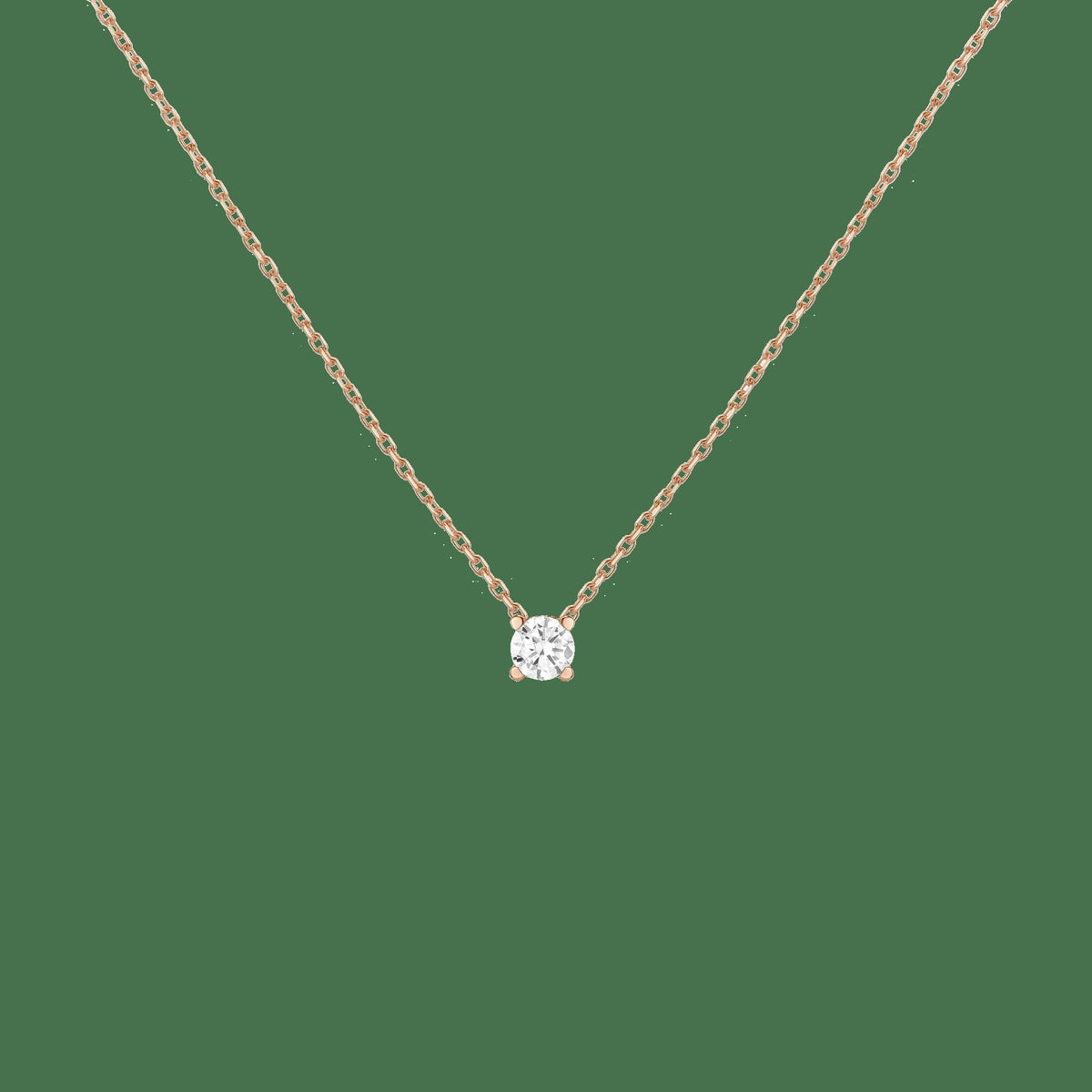 Lab Grown Diamond Solitaire Necklace