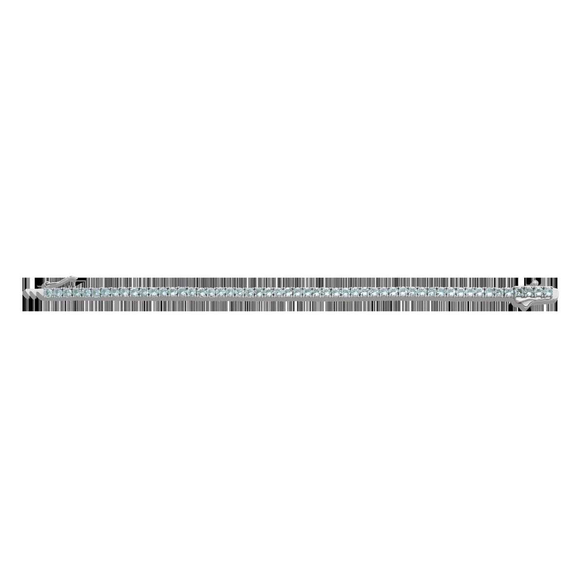 Lab Grown Blue Tourmaline Tennis Bracelet
