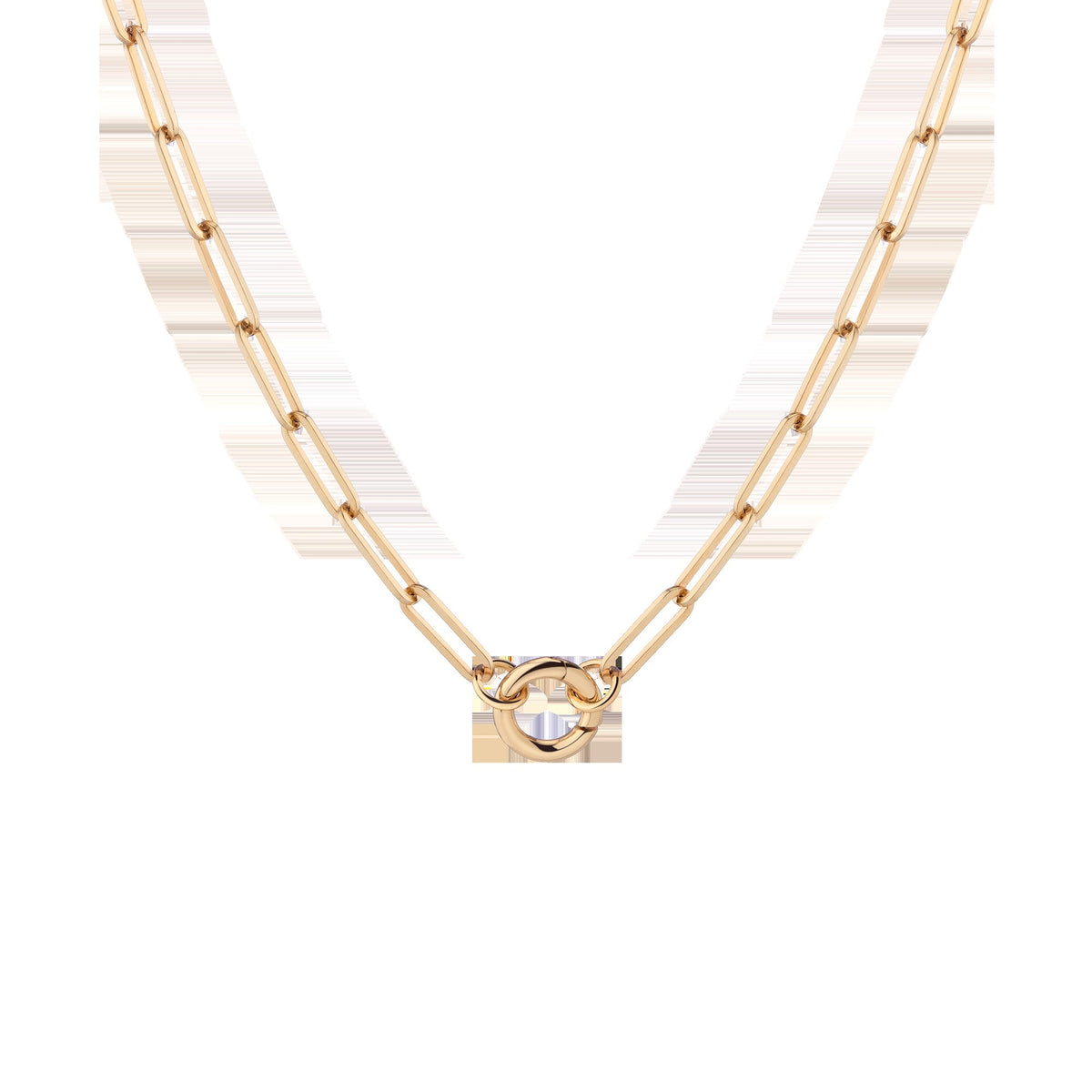 Paperclip Chain Charm Necklace